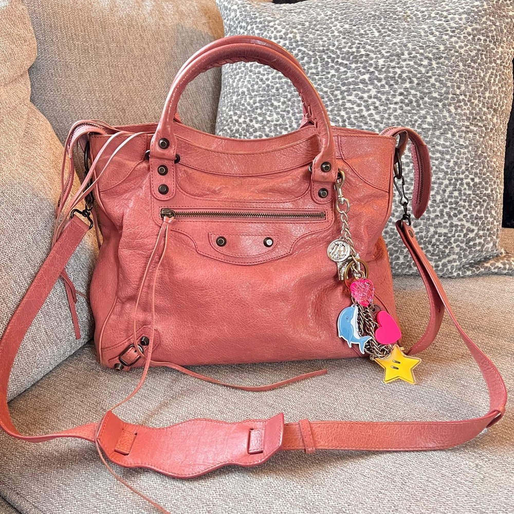 Balenciaga Agneau Classic Hardware City Velo Pink Sorbet Bag - Picture 14 of 15